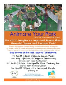 Animate Your Park flyer