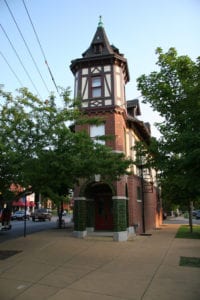 The historic Stork Inn building on Virginia Avenue in Dutchtown, St. Louis.