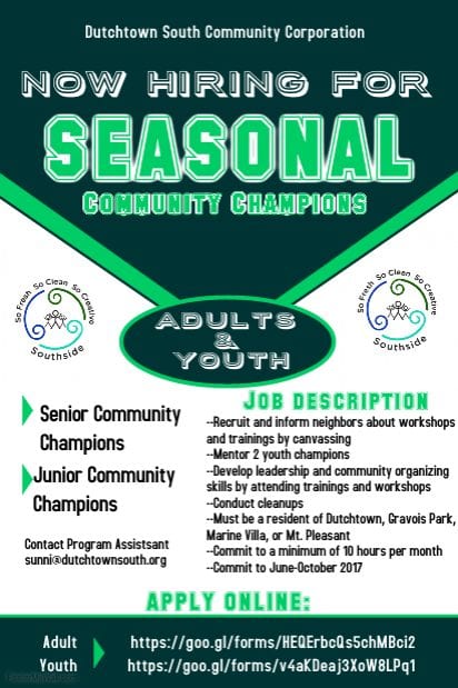 Community Champion flyer