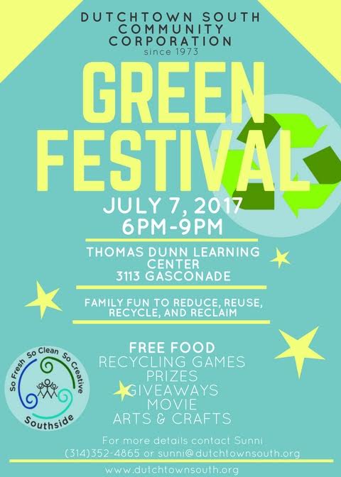 DSCC Green Festival flyer