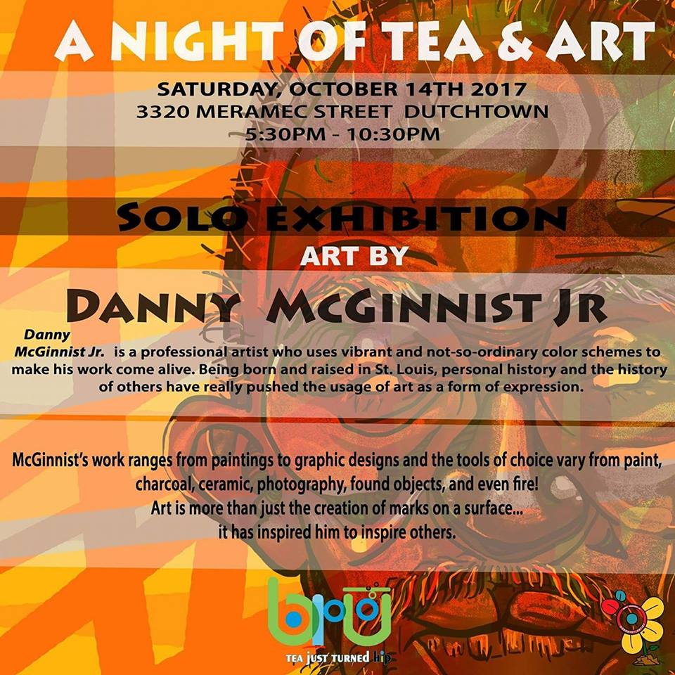 A Night of Tea & Art flyer