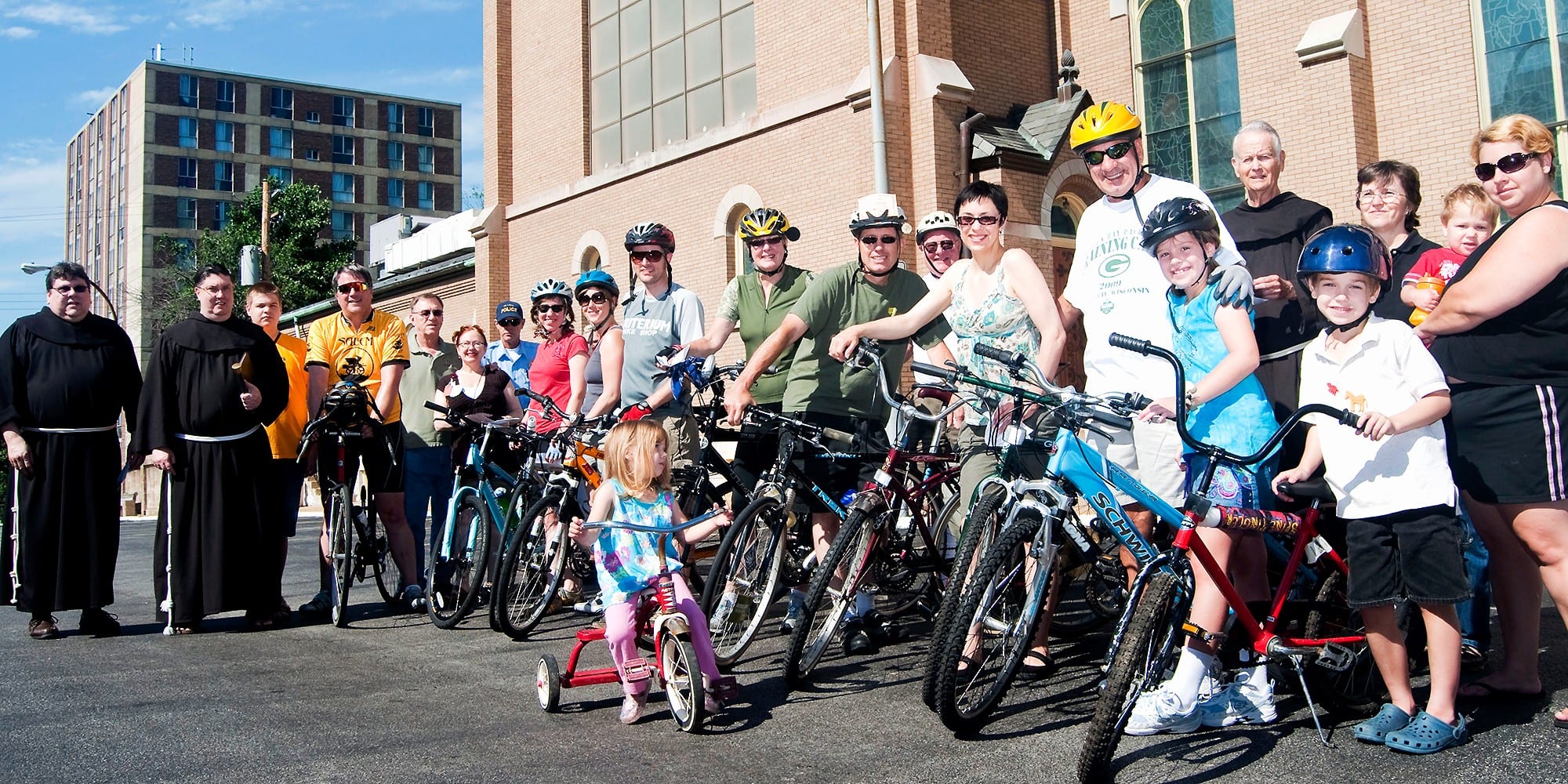 The 2016 Blessing of the Bikes at St. Anthony of Padua Catholic Church.