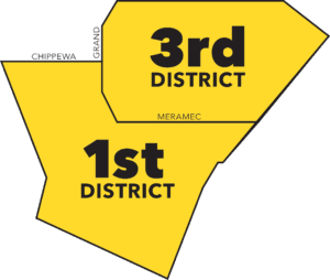 Map of SLMPD Districts in Dutchtown.