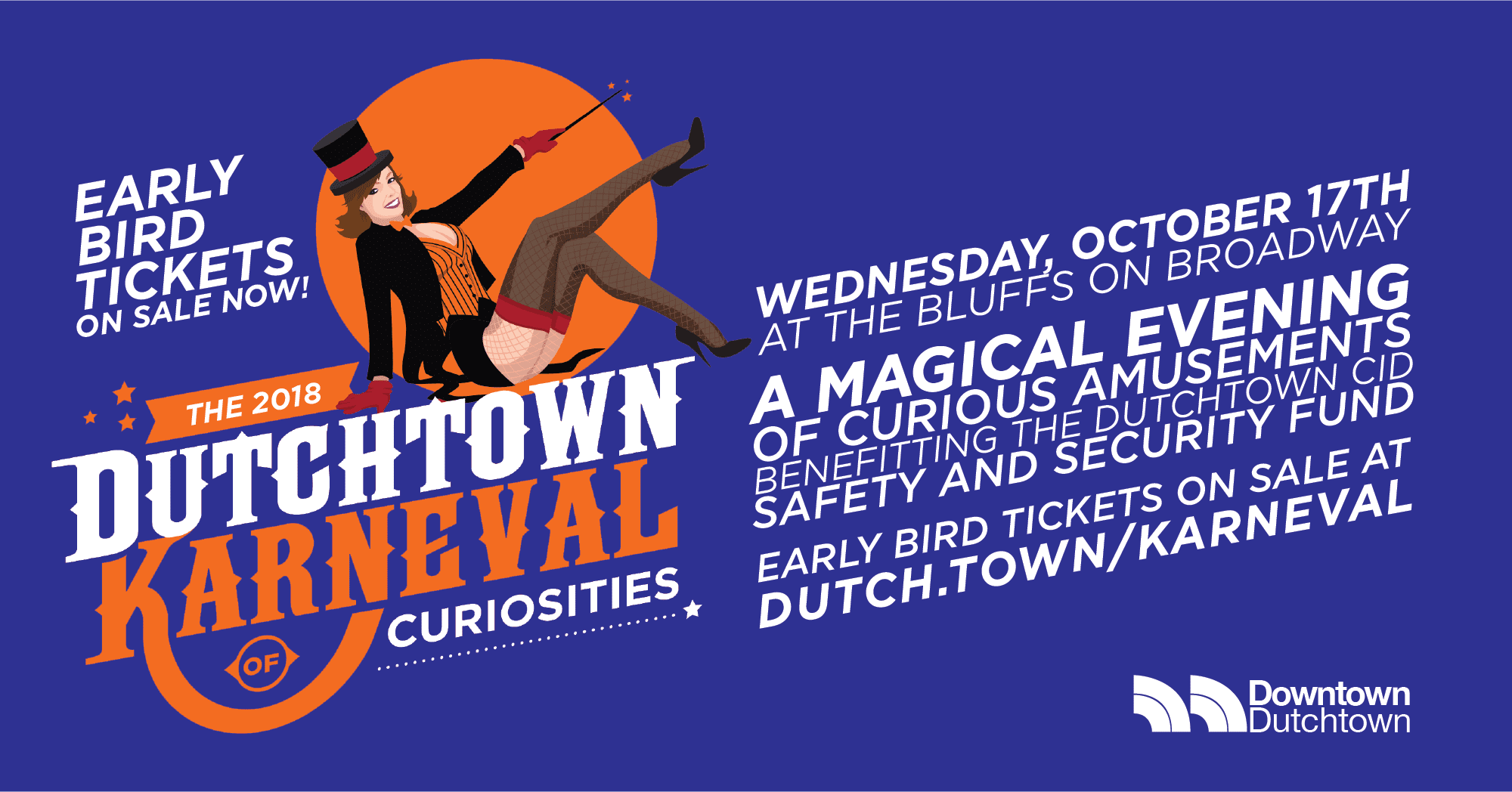 Early Bird tickets now on sale for the 2018 Dutchtown Karneval of Curiosities!