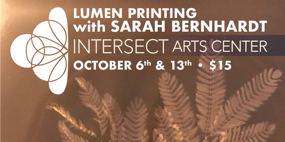 Lumen Printing with Sarah Bernhardt at Intersect Arts Center.