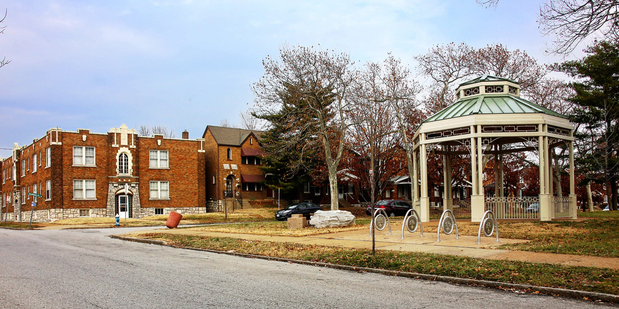 Amberg Park in the Dutchtown neighborhood of St. Louis, MO. Photo by Paul Sableman.
