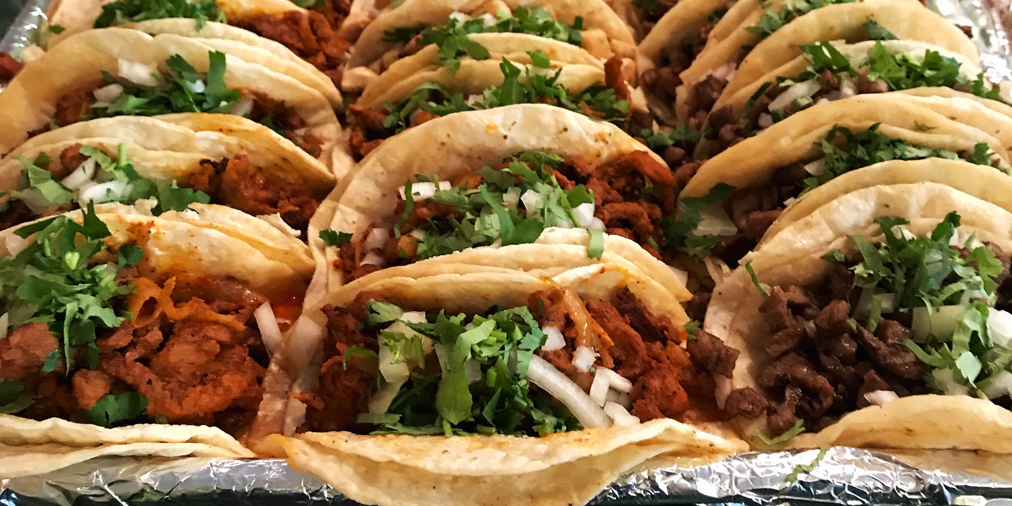 A variety of delicios tacos from Palacios Mexican Restaurant in Dutchtown, St. Louis.