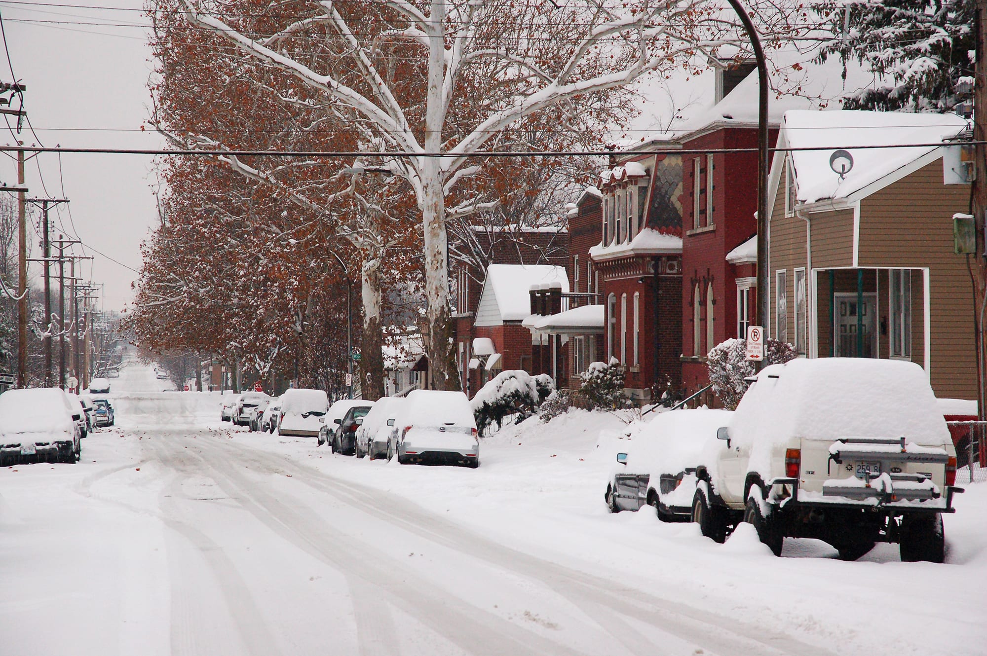 Louisiana Avenue in the snow.