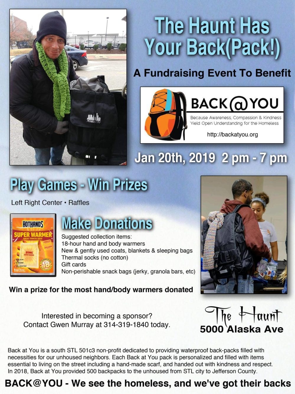 The Haunt Has Your Back(Pack): A fundraiser for Back@You