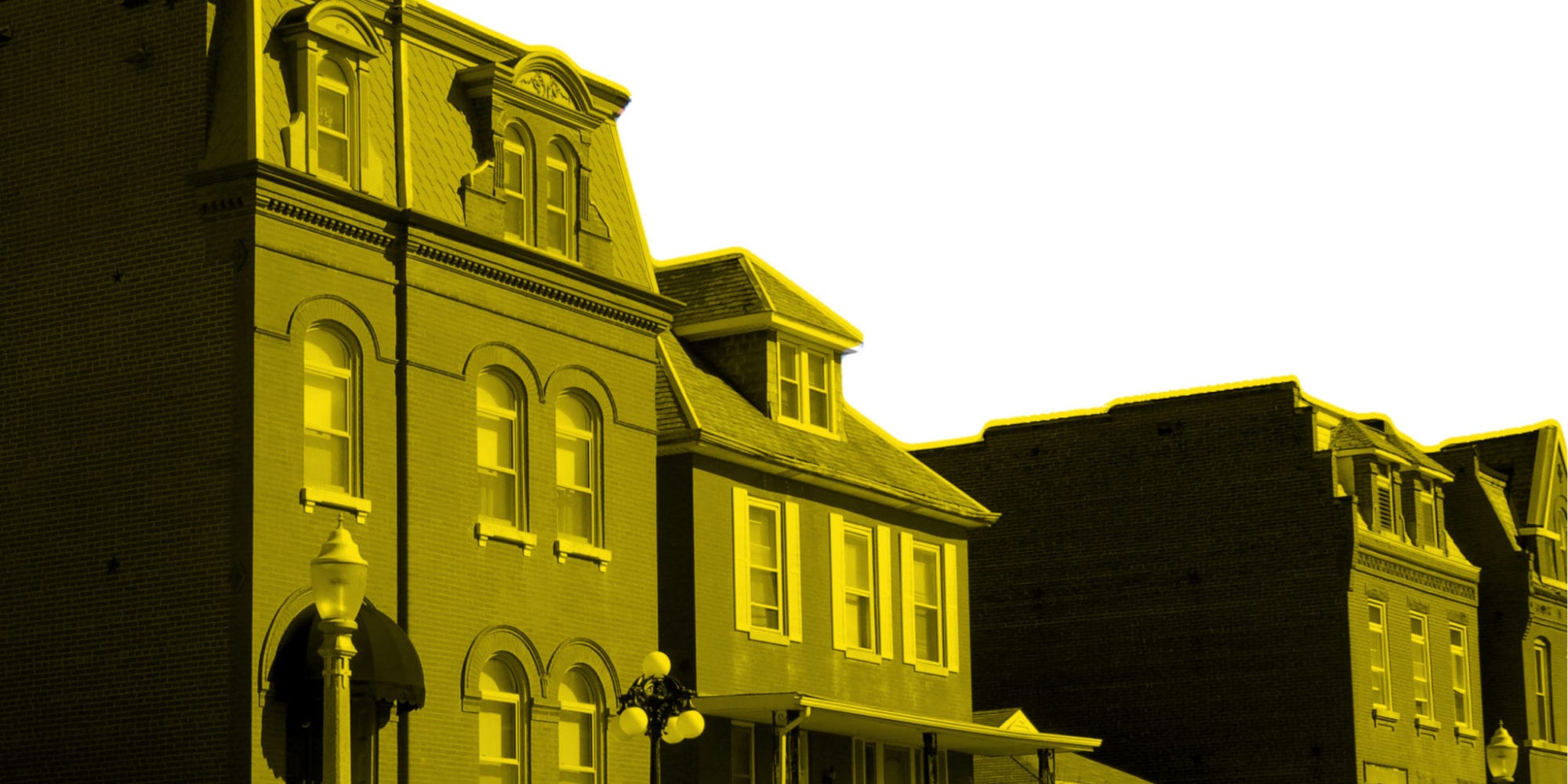 Houses on Meramec Street in Dutchtown.