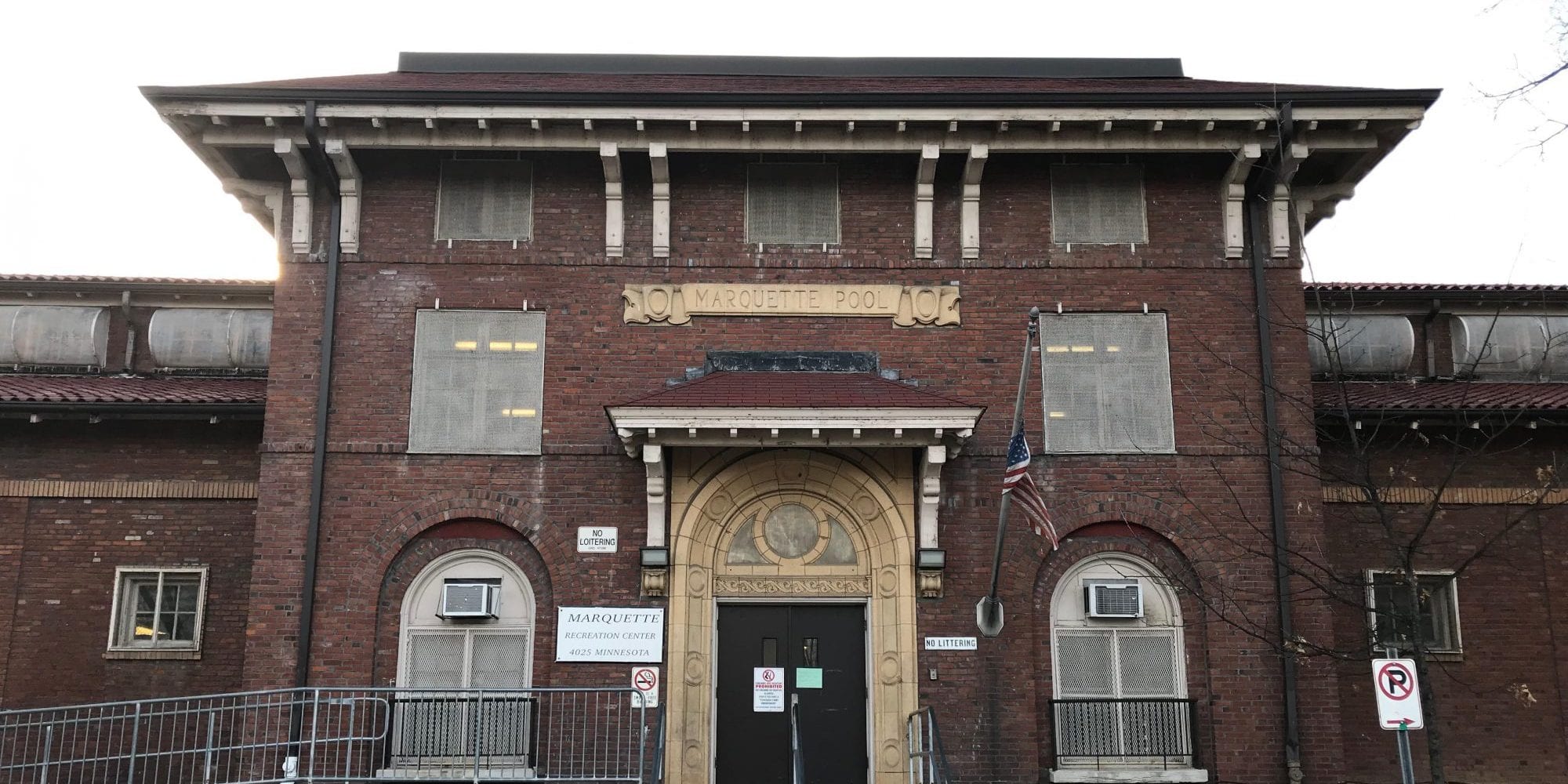 Marquette Recreation Center at Marquette Park in the Dutchtown neighborhood of St. Louis.