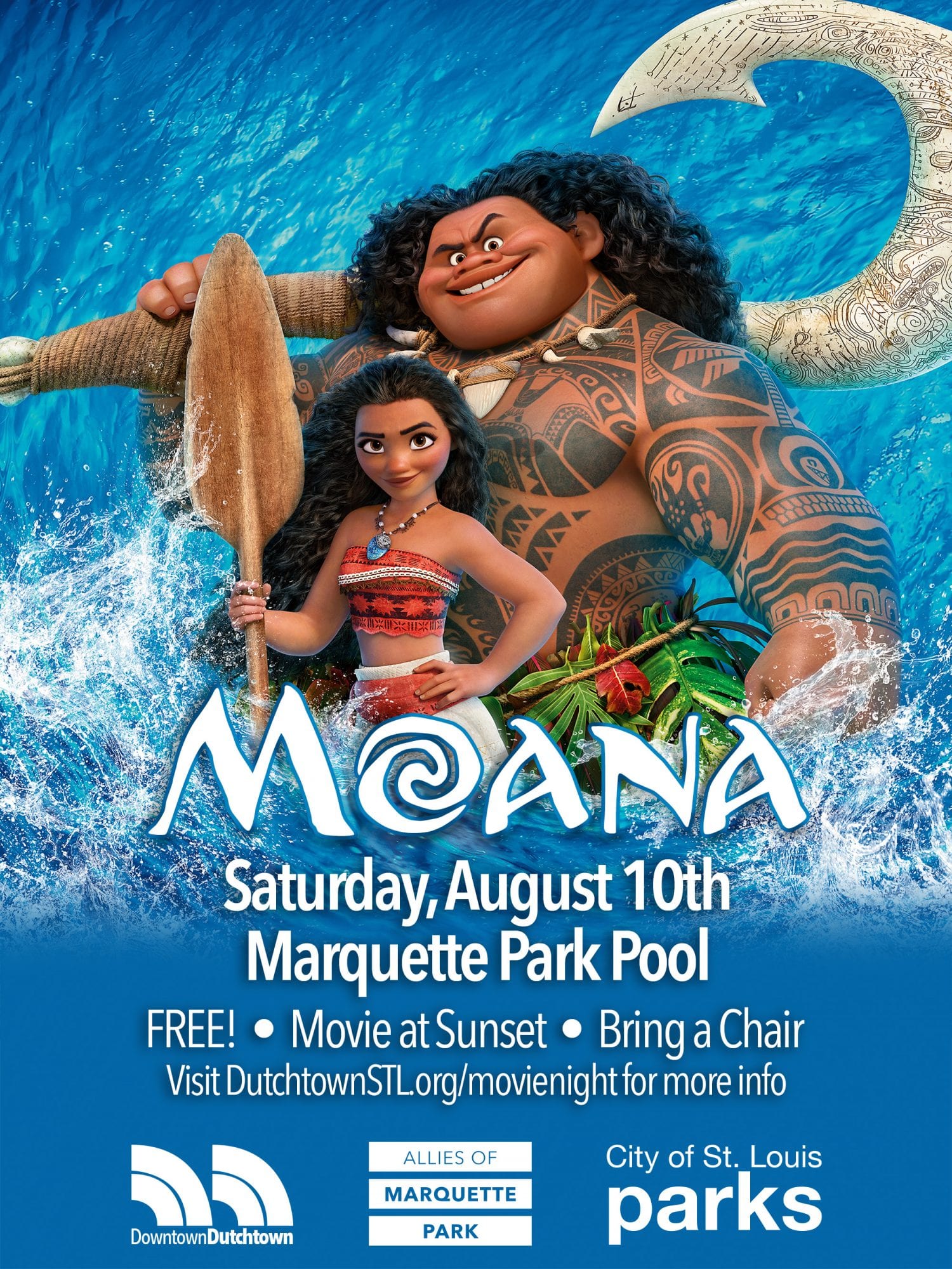 Moana at the Marquette Park Pool.