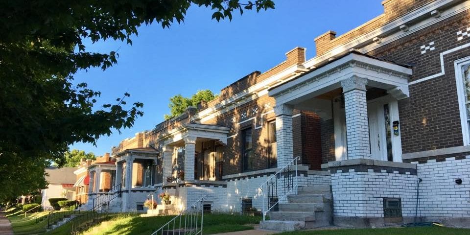 Houses in the St. Cecilia Historic District.