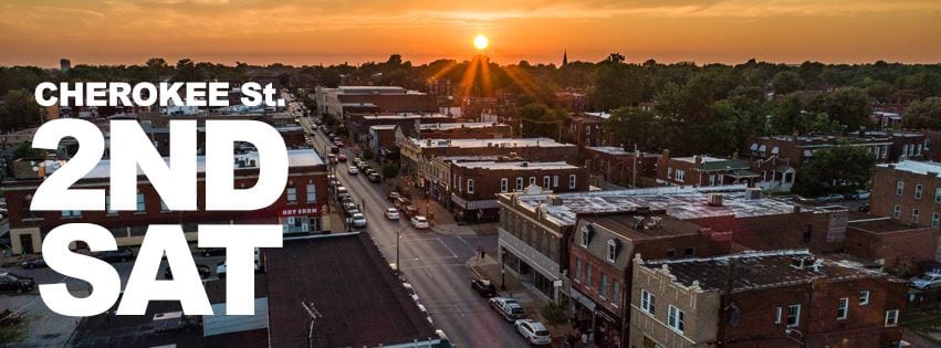 Cherokee Street 2nd Saturday gallery walk.