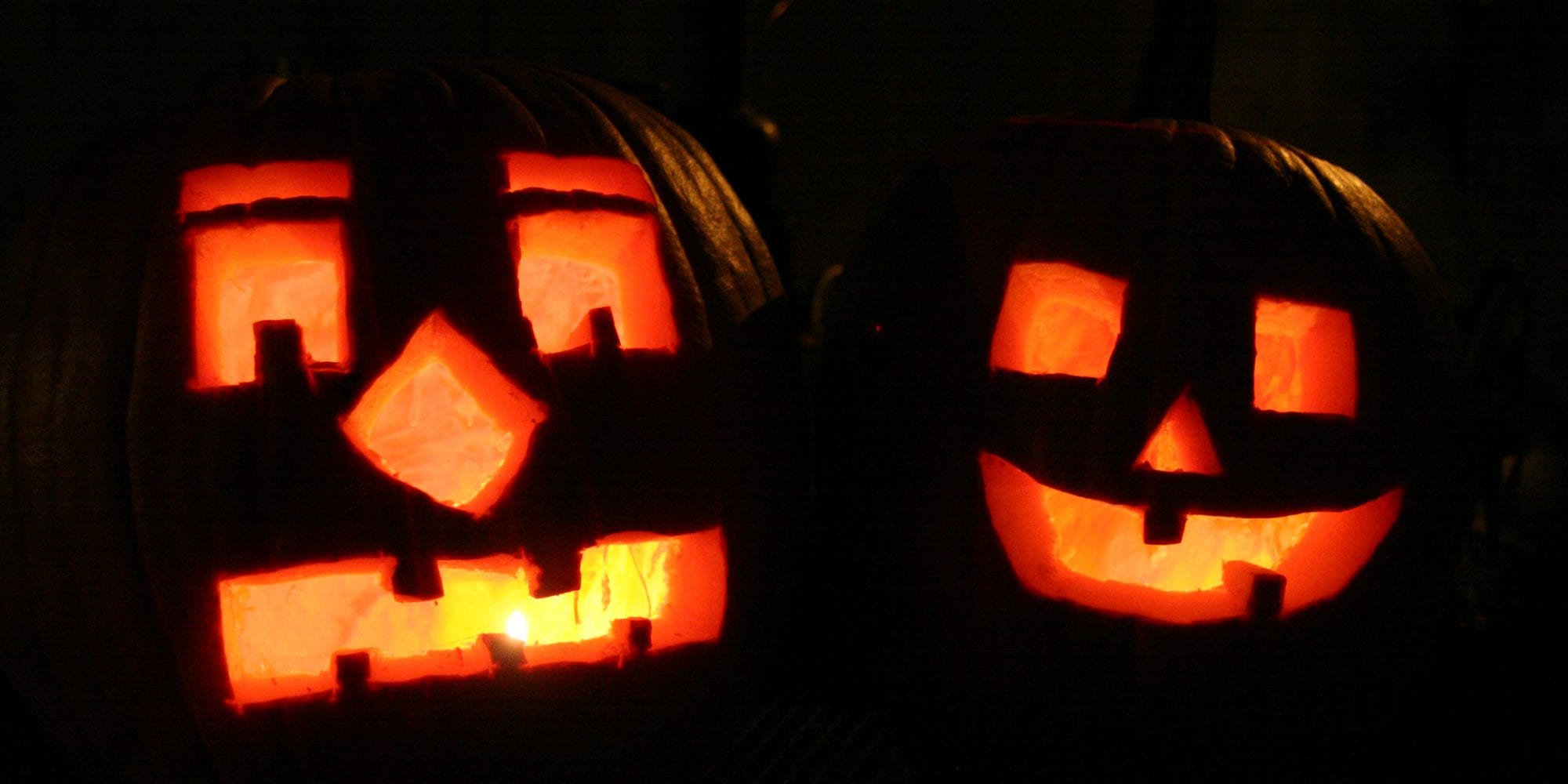Halloween jack-o-lanterns. Photo by Tom Lampe.