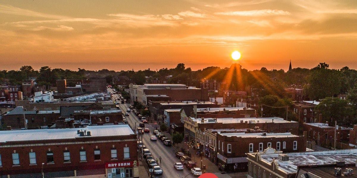 Cherokee Street looking west.