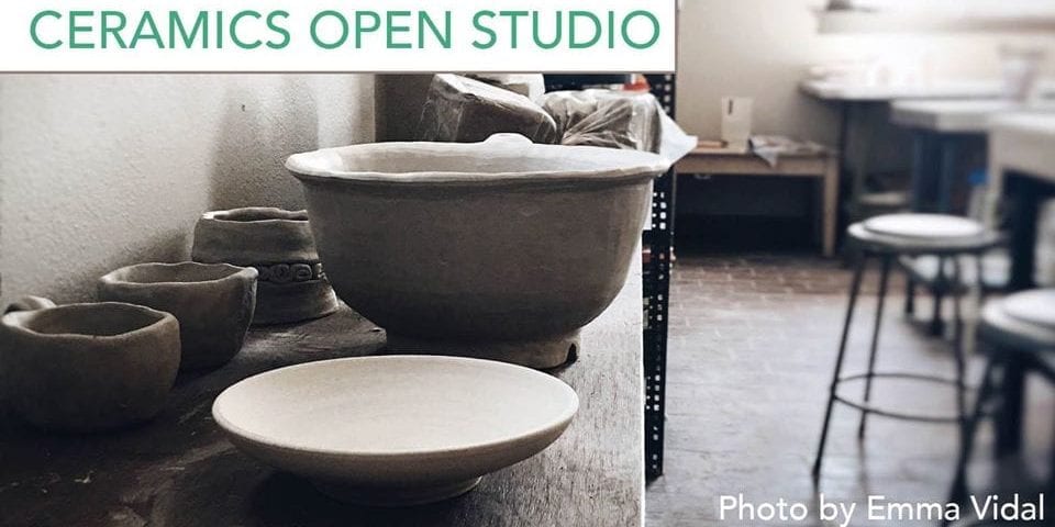 Ceramics Open Studio at Intersect Arts Center.