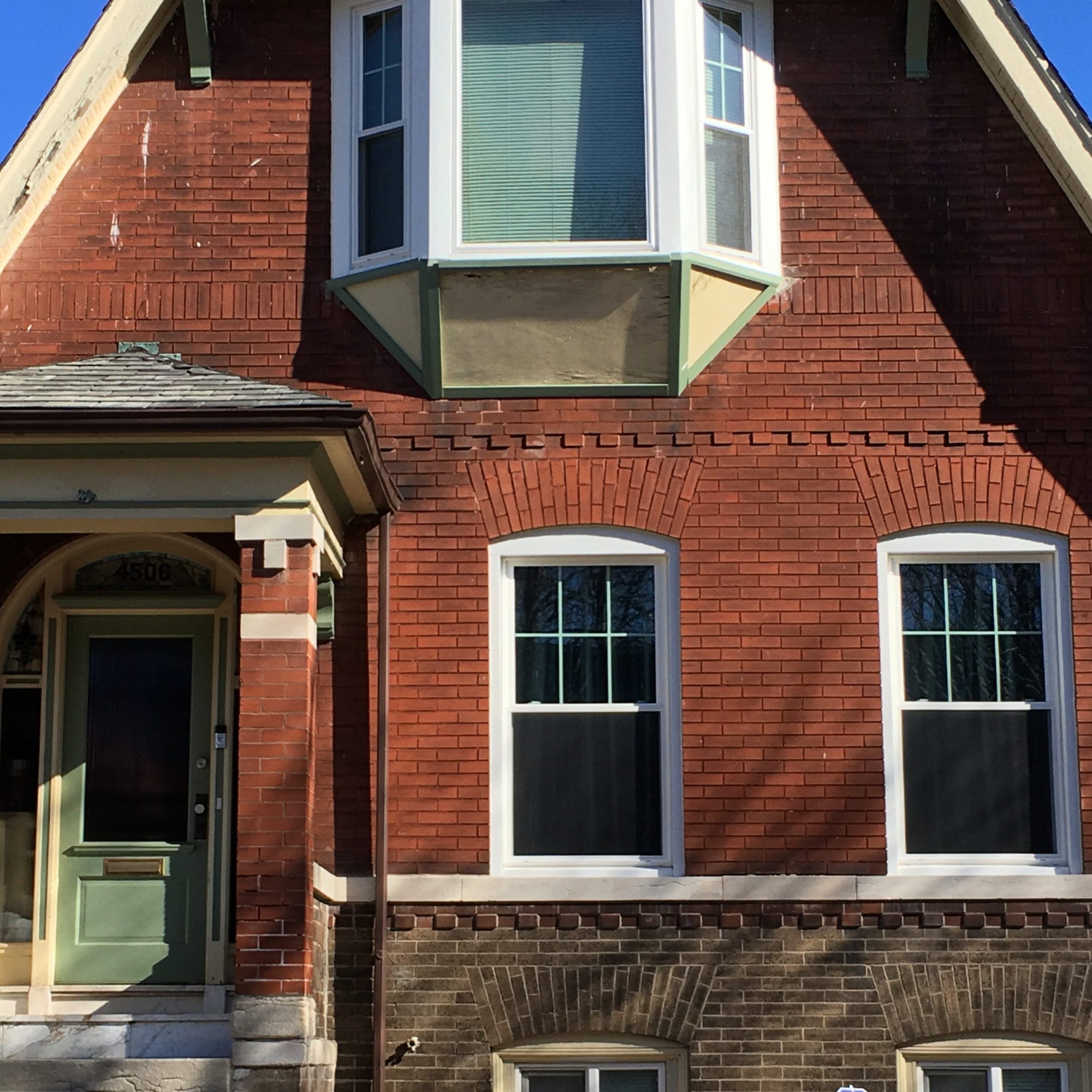 An old brick home in Dutchtown, St. Louis. Photo by Josh Burbridge.