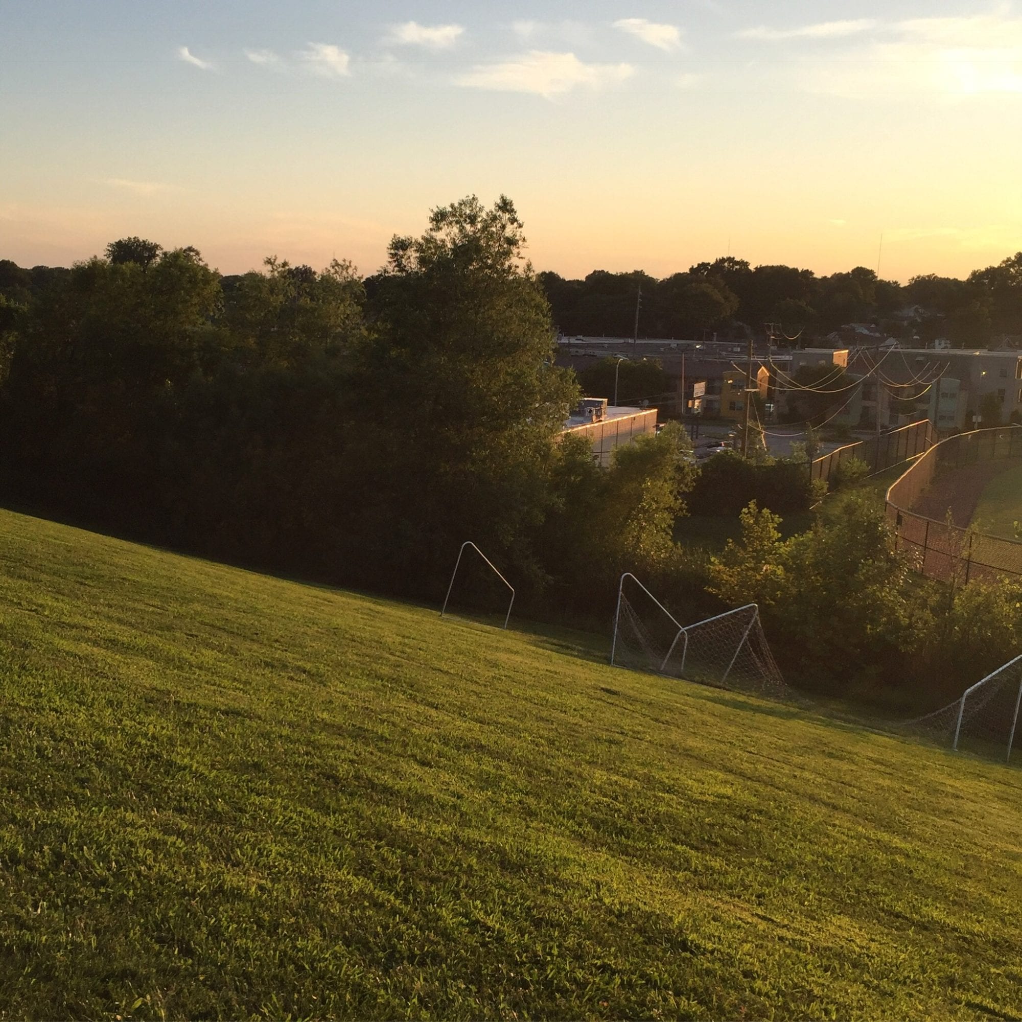 View from the hill at St. Mary's High School in Dutchtown, St. Louis. Photo by Josh Burbridge.