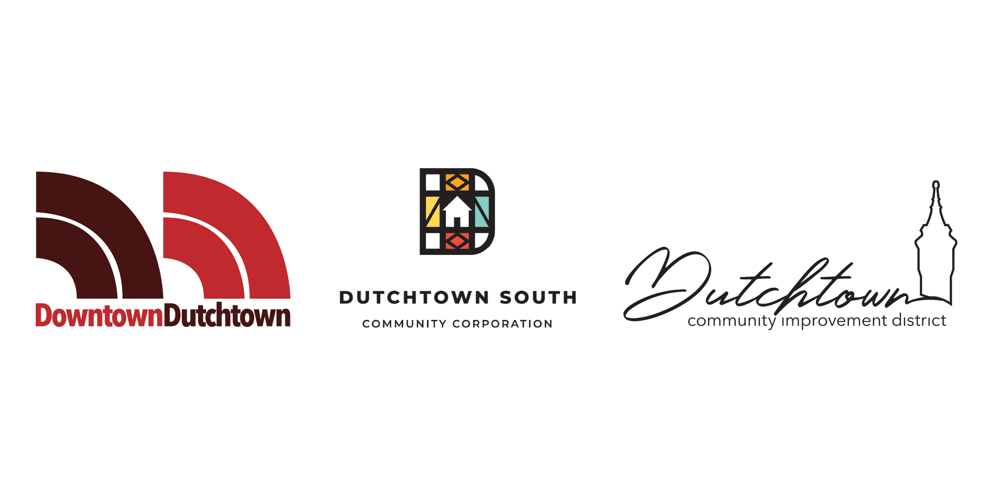 Downtown Dutchtown, Dutchtown South Community Corporation, and Dutchtown Community Improvement District logos.