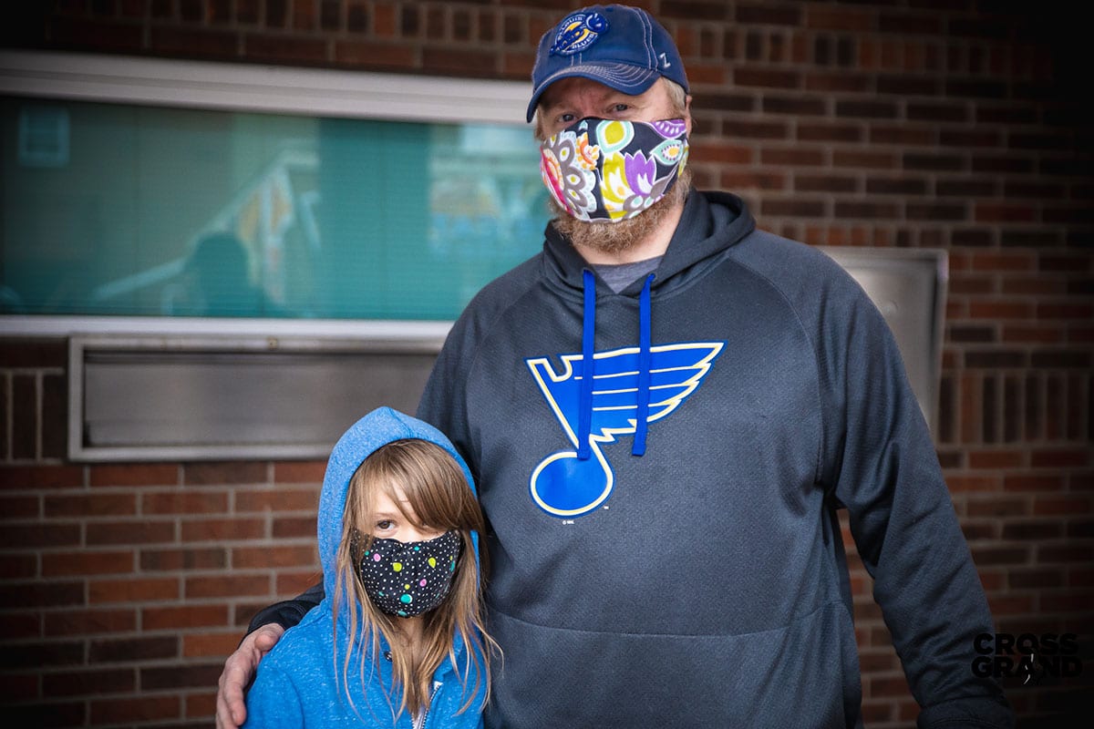 Dutchtown neighbors wearing masks at DT2 After Hours in Downtown Dutchtown. Photo by Chip Smith of Cross Grand.