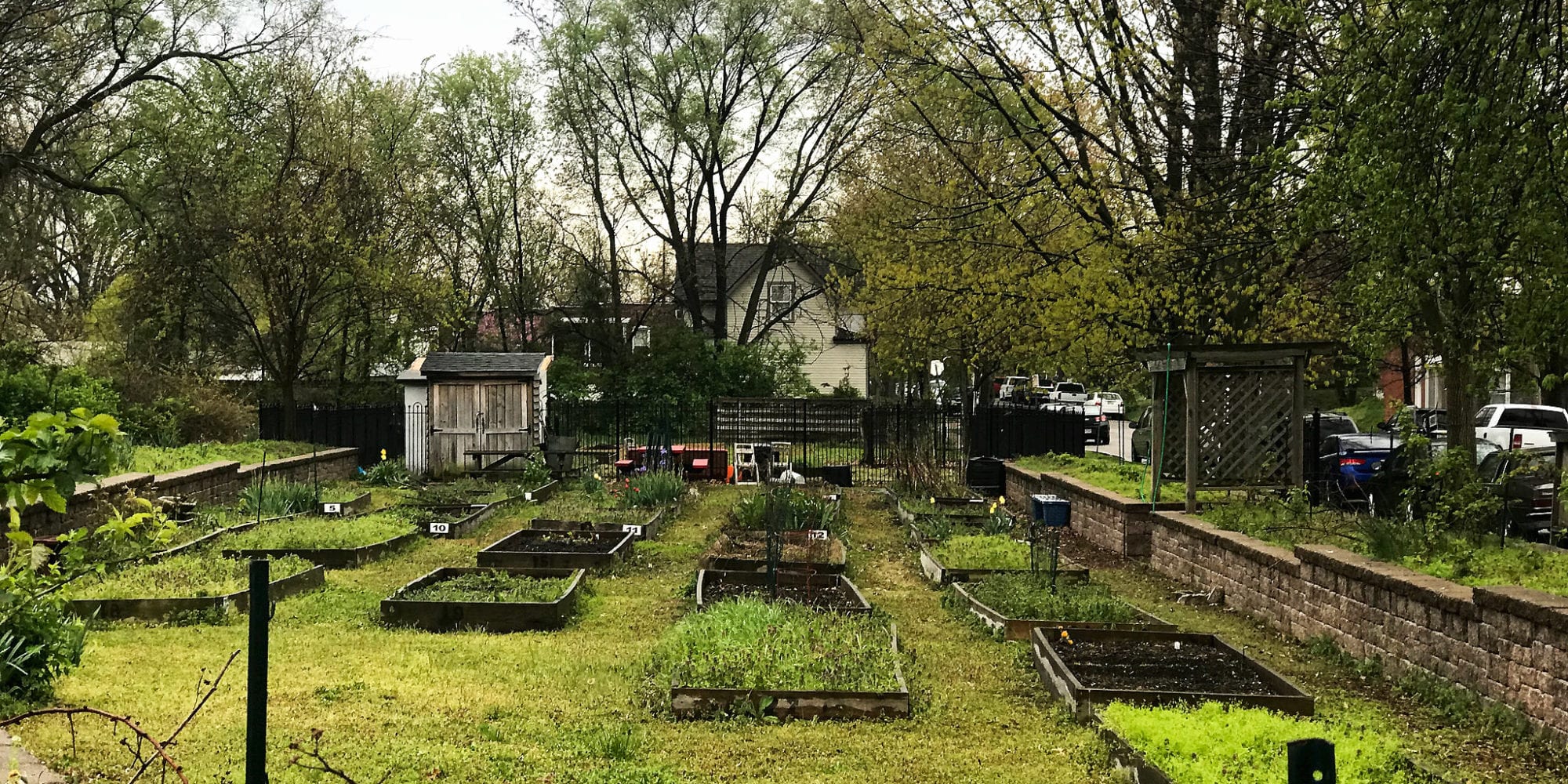 The VAL Community Garden on Virginia Avenue in Dutchtown, St. Louis.