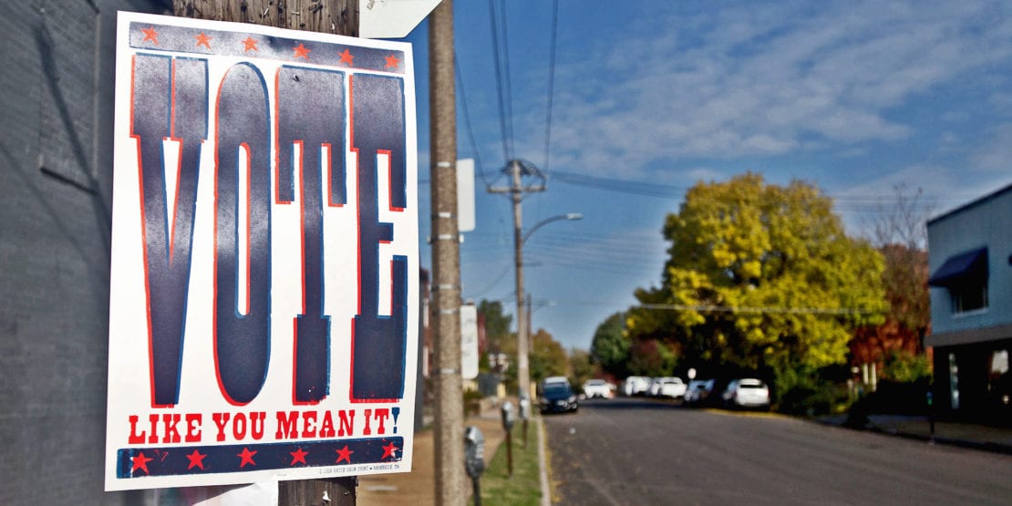 Vote like you mean it. Photo by Paul Sableman.