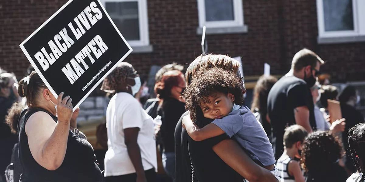 A child at the Dutchtown Justice Alliance March for Black Lives Matter. Photo by Chip Smith of Cross Grand.