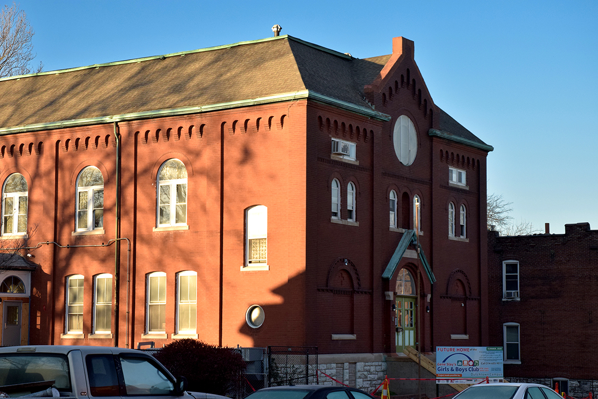 The former St. Hedwig Parochial School, under renovation to become the Gene Slay's Girls and Boys Club.