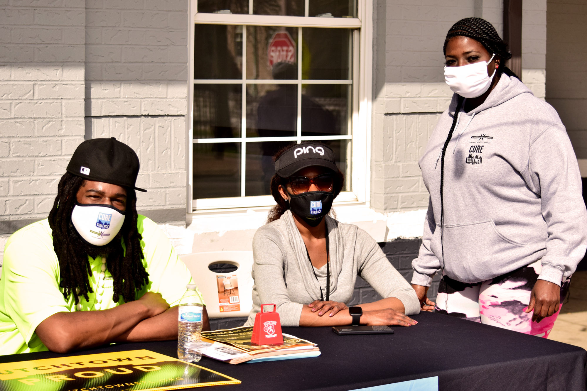 The Cure Violence team outside of the Neighborhood Innovation Center in Downtown Dutchtown, St. Louis, MO.