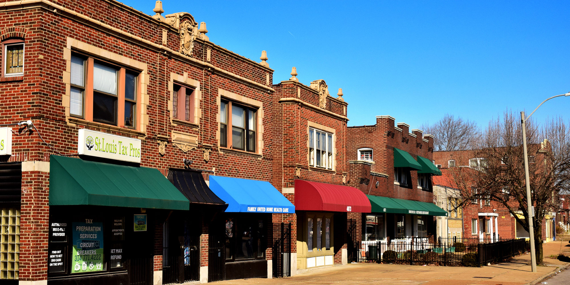 The 4000 block of South Grand Boulevard in the Dutchtown neighborhood of St. Louis, MO.