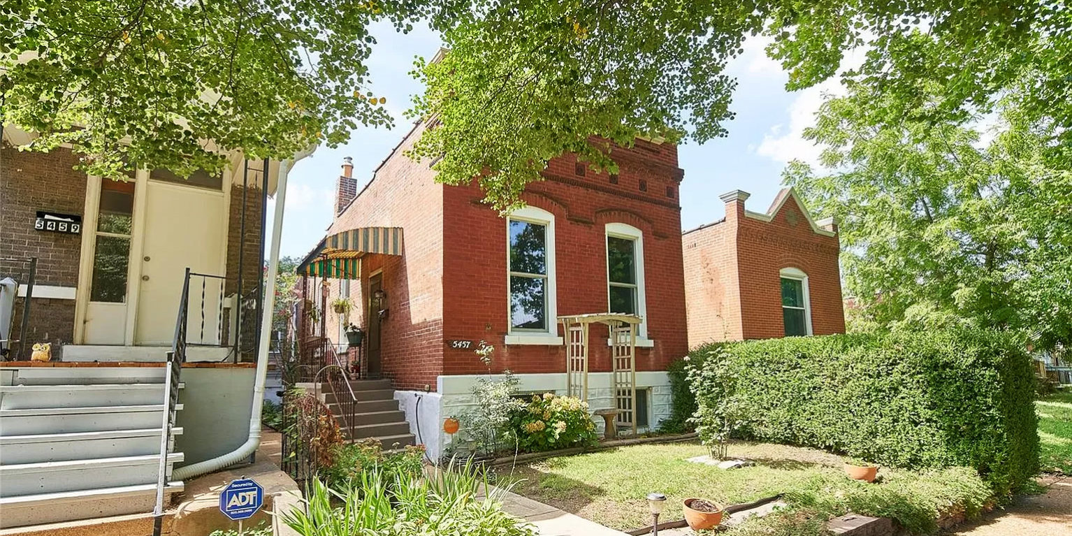 Small homes on the 5400 block of Alabama Avenue in Dutchtown, St. Louis, MO.