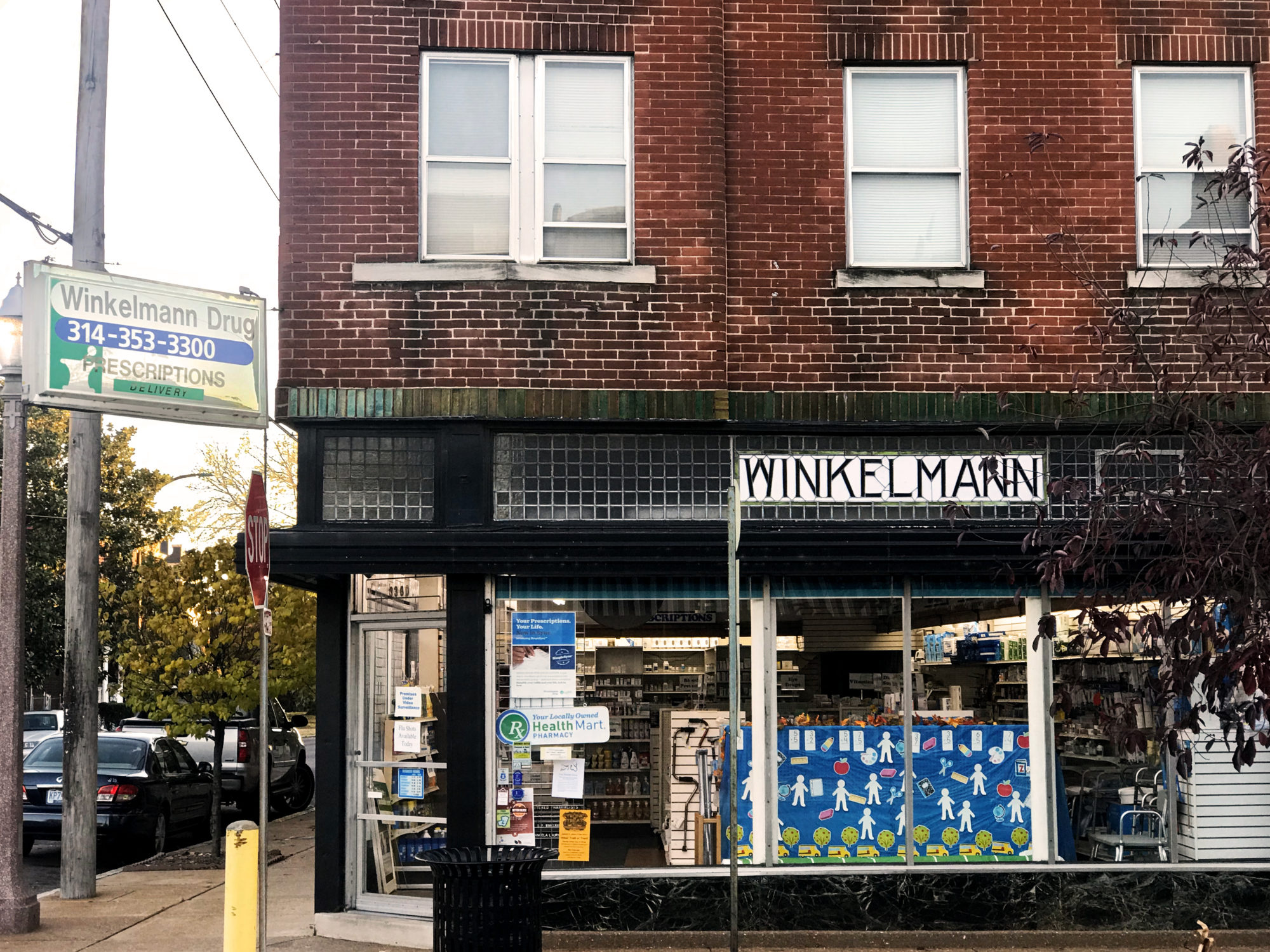 Winkelmann Drug at the corner of Meramec Street and Virginia Avenue in Downtown Dutchtown, St. Louis, MO.