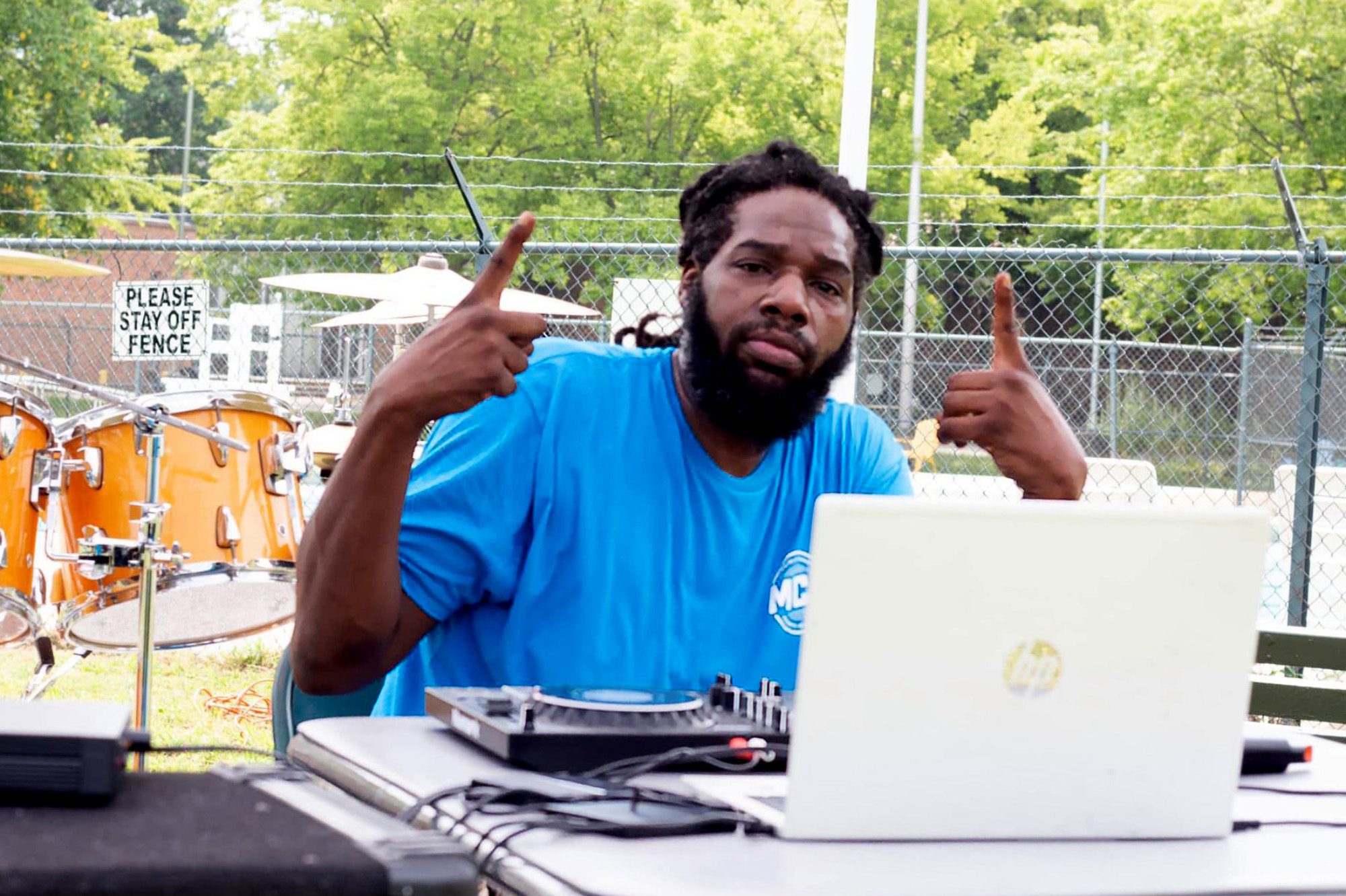 DJ Prospect Out Hrr at Marquette Community Day in Dutchtown, St. Louis, MO.