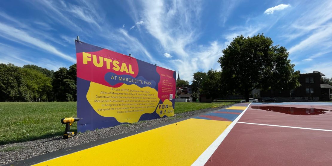 Futsal at Marquette Park in Dutchtown, St. Louis, MO.