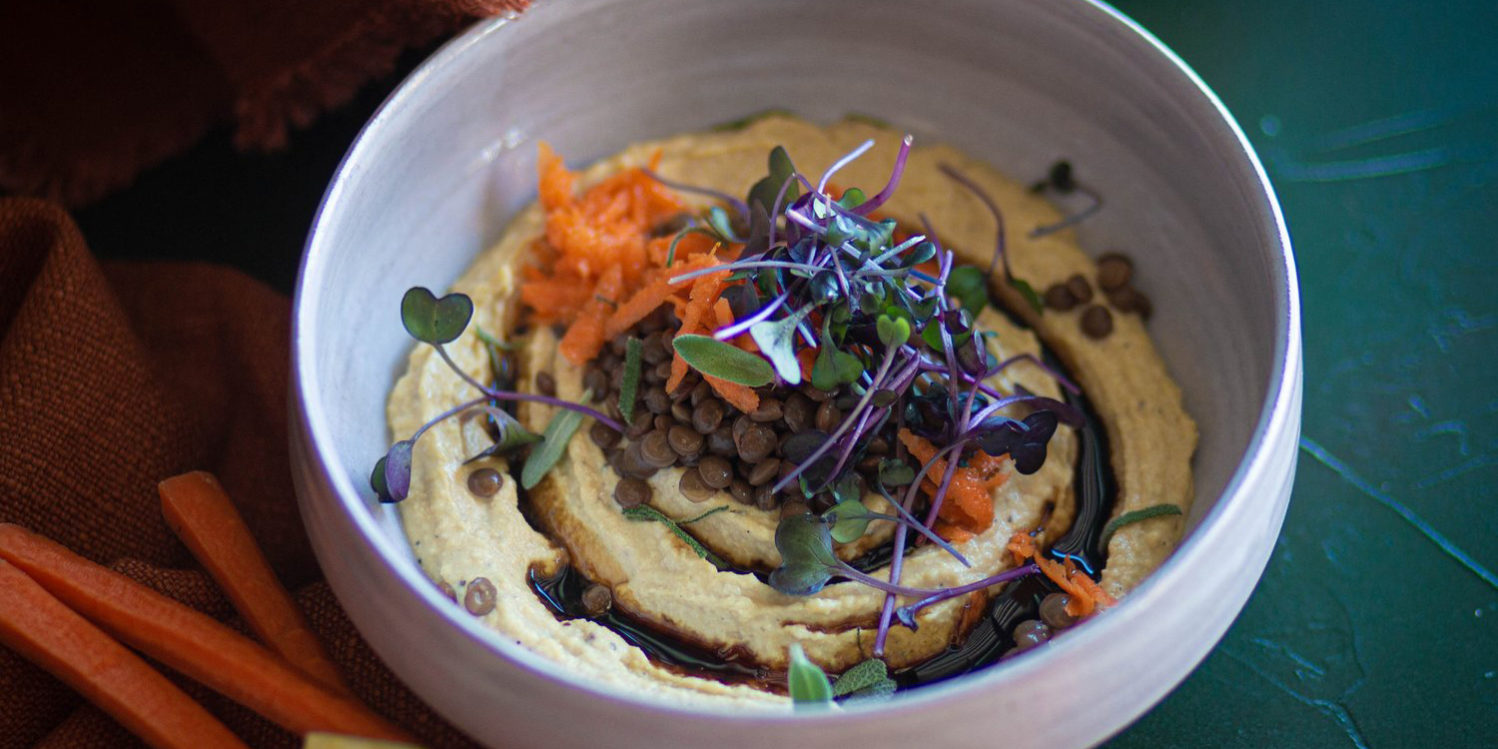 Hummus by Mylk and Hummus in a handcrafted bowl by Boda Clay.