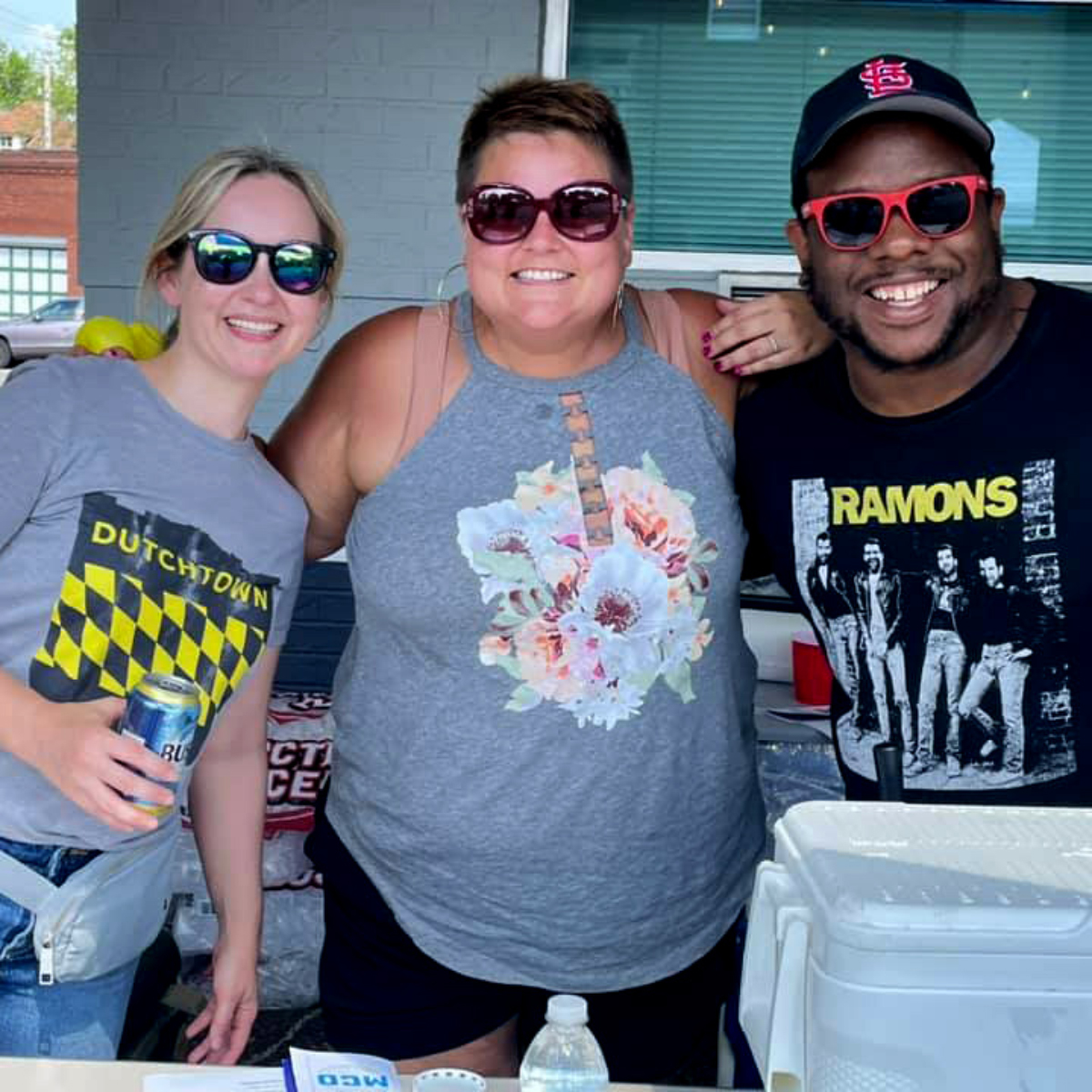 Dutchtown Main Streets board members Amanda Fair, Adina O'Neal, and Jarred Irby at the Dutchtown Summer Vibes festival.