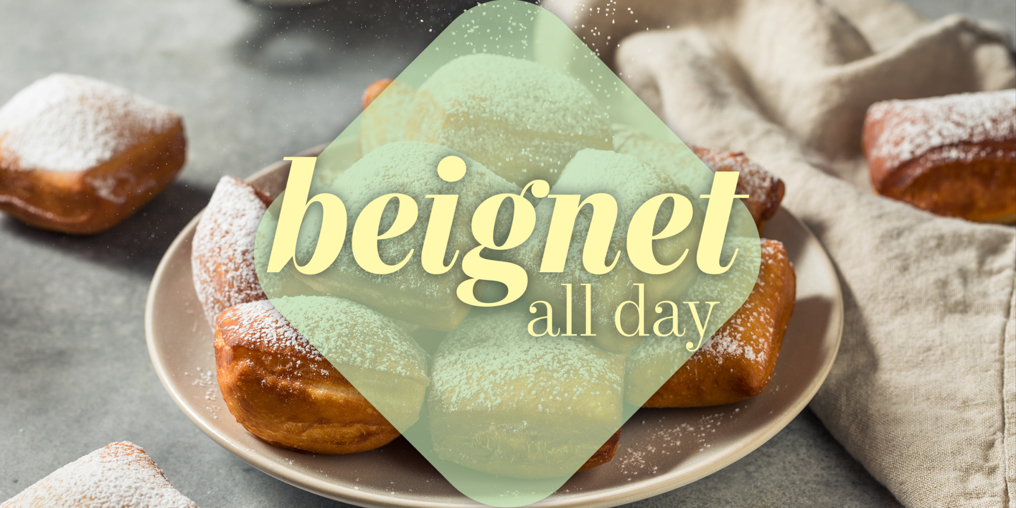 Beignet All Day, located at the Urban Eats Neighborhood Food Hall in Downtown Dutchtown, St. Louis, MO.