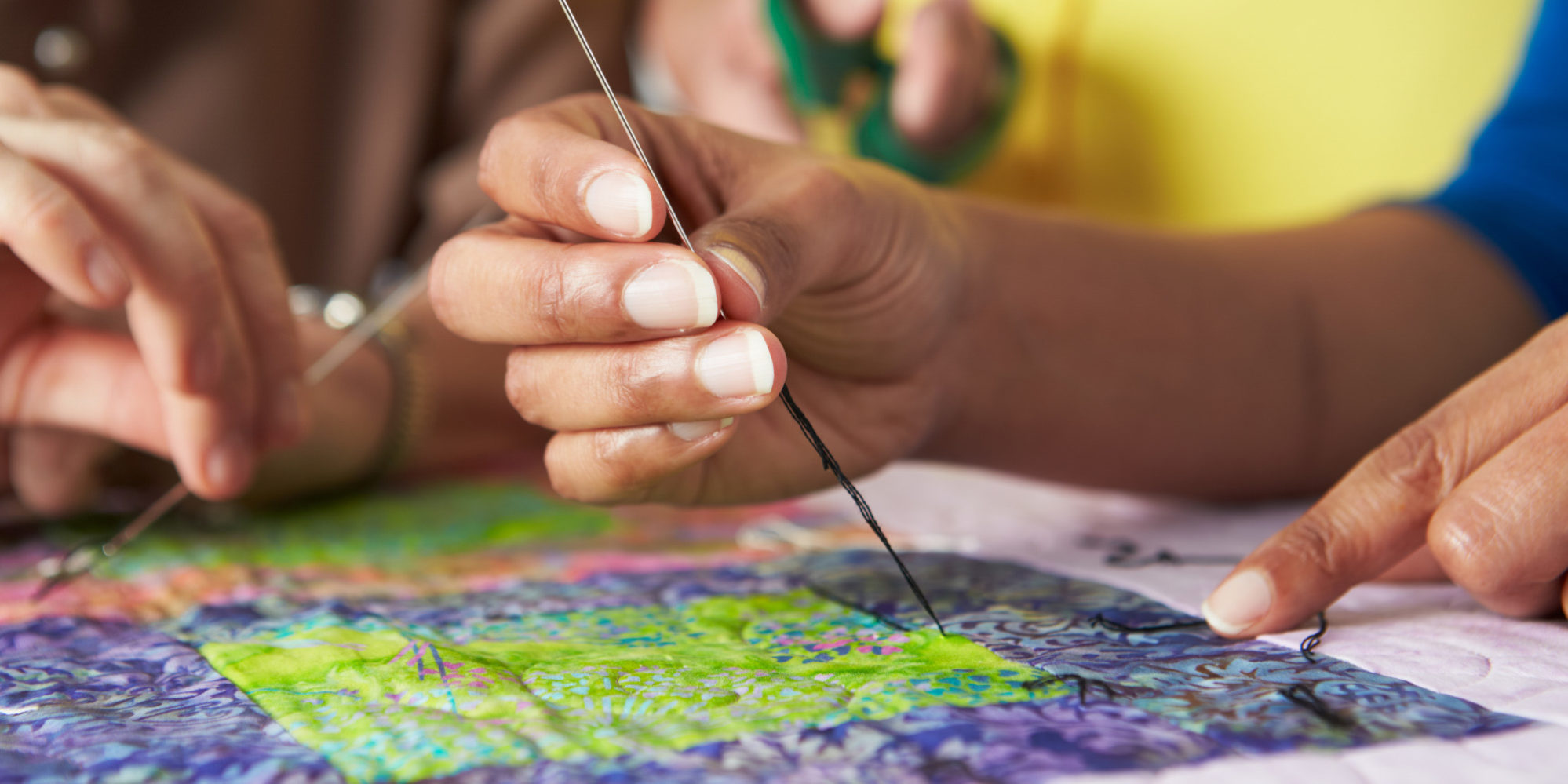 Thomas Dunn Learning Center hosts a Community Quilting class every Thursday.