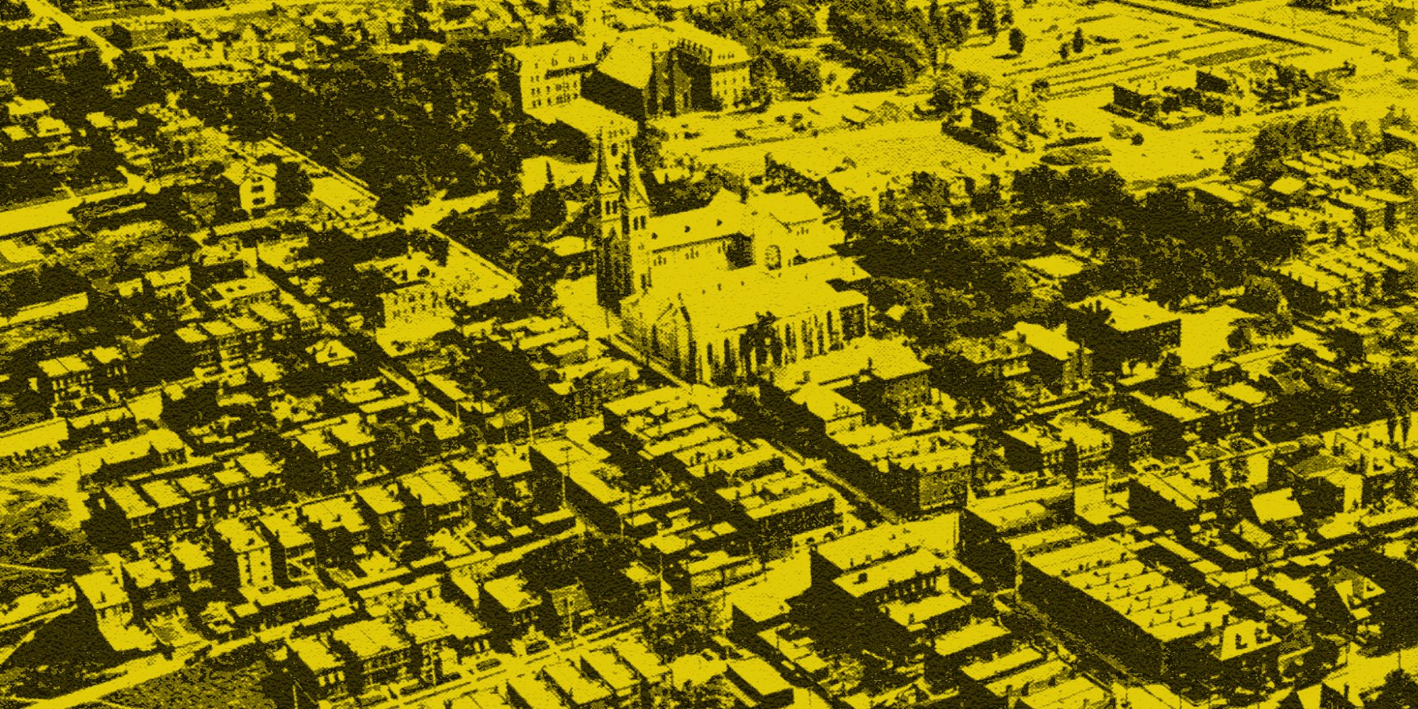 1910s aerial view of the Dutchtown neighborhood in St. Louis, MO.