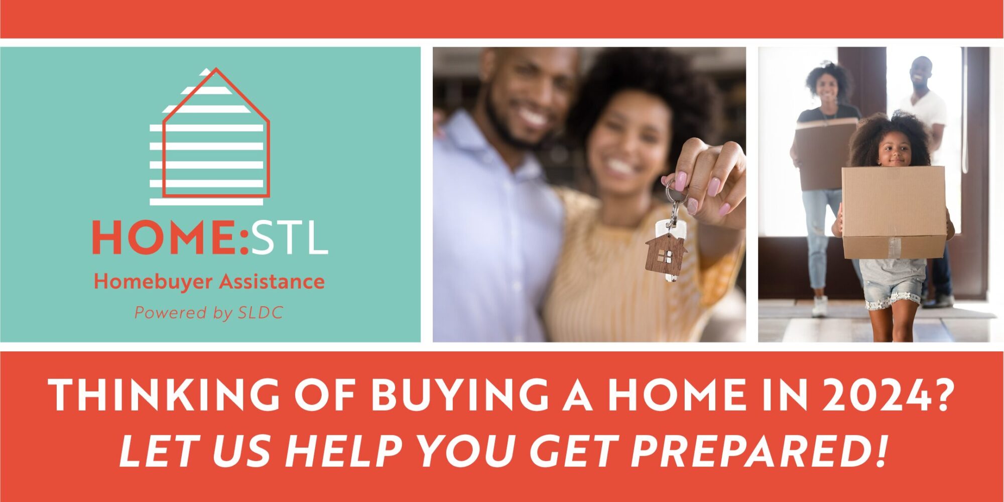 HomeSTL Homebuyer Assistance powered by SLDC. Thinking of buying a home? Let us help you get prepared!